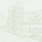 fondo ilustrativo de una finca agrícola